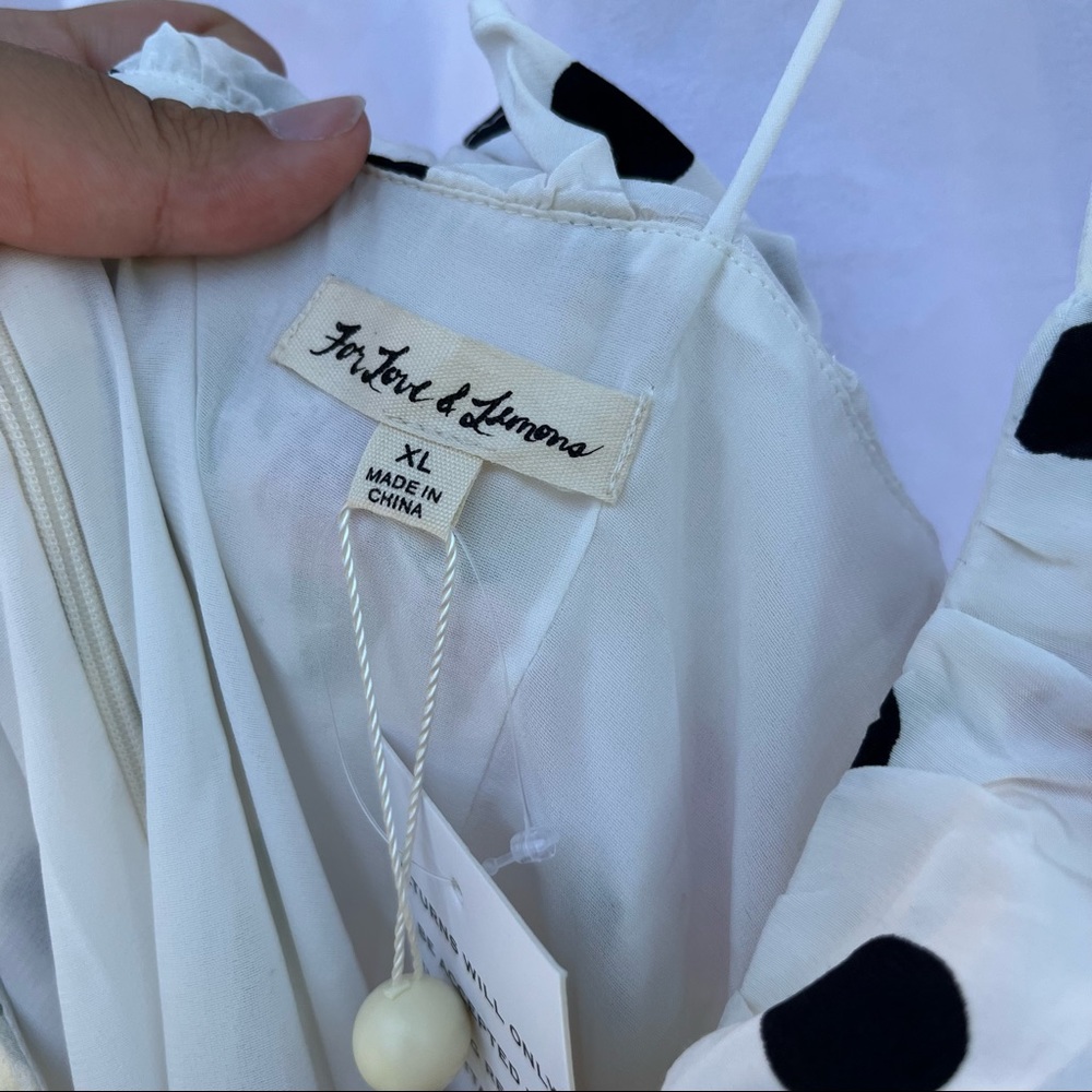 NWT For Love & Lemons Mochi Shirred Mini Dress - Picture 6 of 9